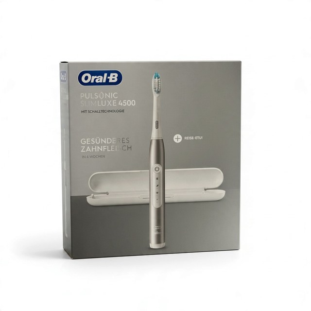 Oral-B Pulsonic Slim Luxe 4500 elektrische tandenborstel, platinum reiseditie met reisetui
